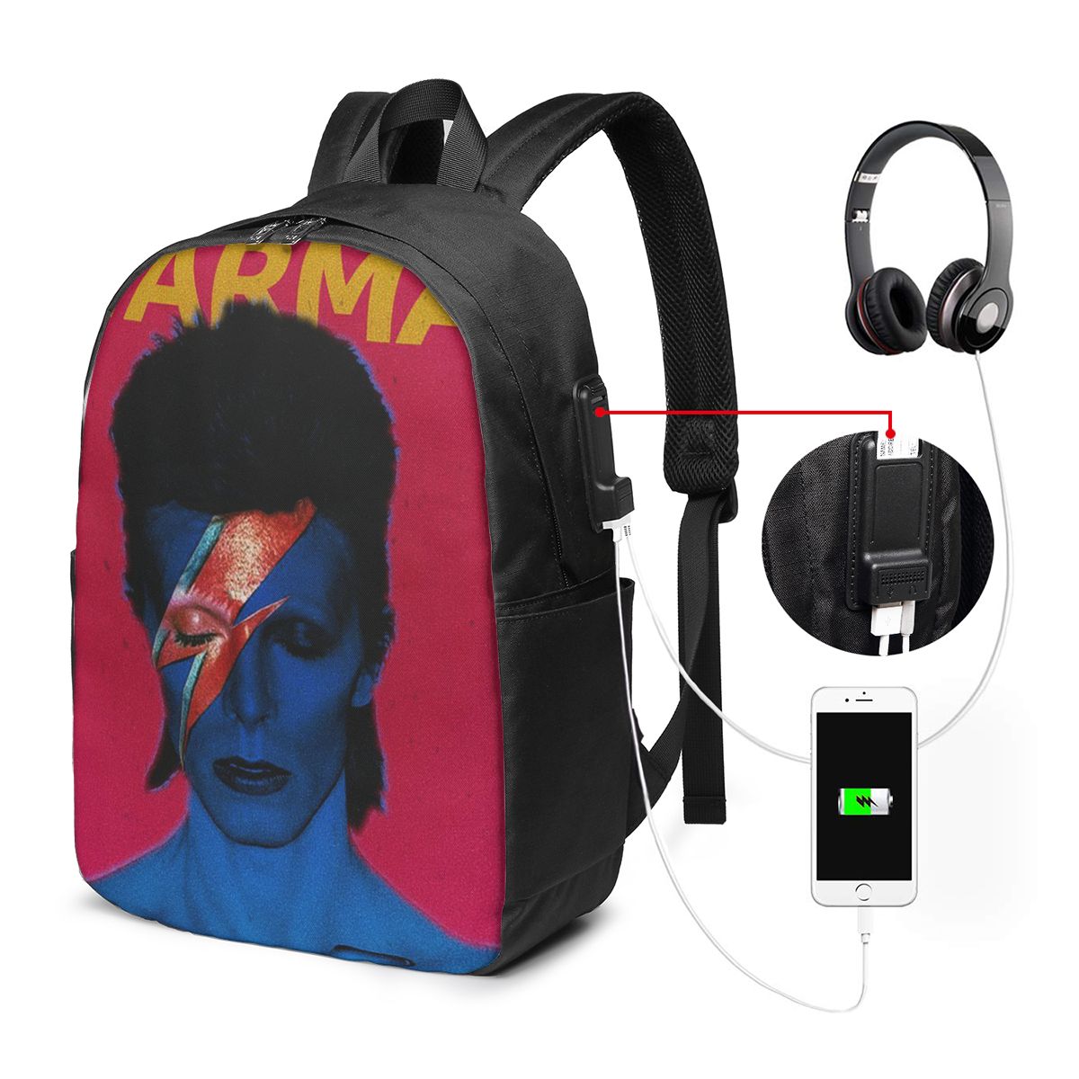 Laptop Bag - Рюкзак Davids Bowied, дорожная сумка для
