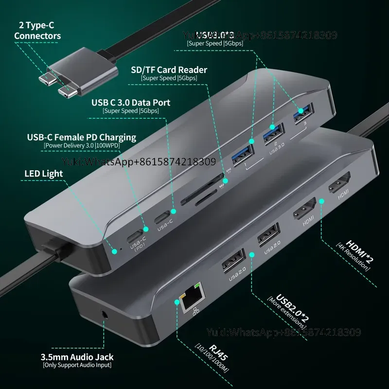 Популярная док-станция с двумя – обзор и цена Usb C Hub