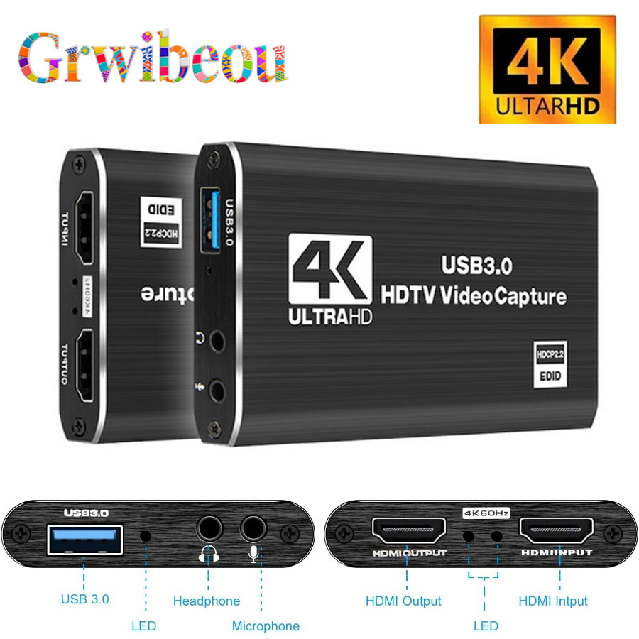 4K USB 3.0 карта видеозахвата  – обзор и цена Hdmi Cable